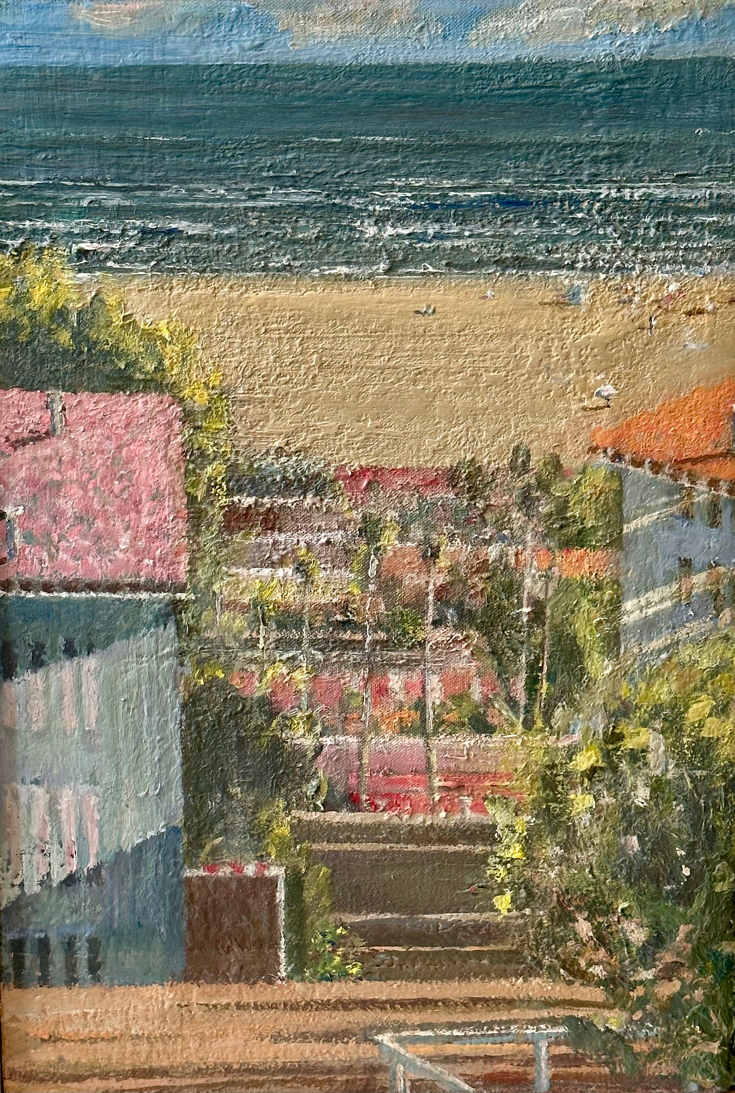 SANTA MONICA BEACH SEEN FROM WILSHIRE